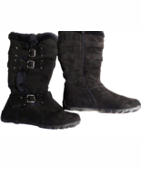 I.d. Required Womens Boots Size 9W  Black Calf High - $324.86 MXN