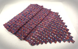 Openwork,  Elegant, Crochet, multi-colored stole. MC-1 - $100.00