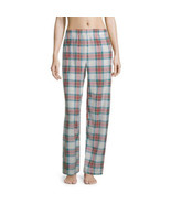 Sleep Chic Women&#39;s Minky Pajama Pants Top Plaid Size X-Large Super Soft NEW - $26.53 CAD