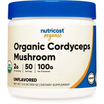 Nutricost Organic Cordyceps Powder 100 Grams - USDA Certified Organic Supplement - £42.89 GBP