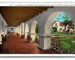 Gardens From Corridor Hotel Agua Caliente Tijuana Mexico UNP WB Postcard... - $4.90