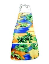 Pacific Legend Hawaiian Apron Multicolor Floral Tandy Dandy Chef Mom Gift - £30.36 GBP