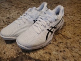 Authenticity Guarantee 
Asics Men&#39;s White/Black Solution Speed FF  Tennis Ath... - £74.00 GBP