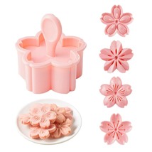 Cookie Press, 4 Styles Cookie Stamps Cherry Blossom Cookie Cutters Mold For Flow - £12.01 GBP