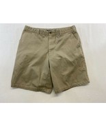 RJ McCarthy Men&#39;s Chino Shorts Size 36 Beige Flat Front Uniform Shorts - $9.89