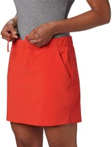 Womens New M NWT Columbia Chill Hike Skort Skirt Shorts Pockets UPF Poppy Orange - £76.99 GBP