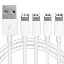 4Pack [Apple MFi Certified] Charger Lightning to USB Charging Cable Cord Compati - £14.14 GBP