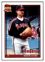 1991 Topps Bob McClure    California Angels Baseball Card GMMGC_1a - $1.55