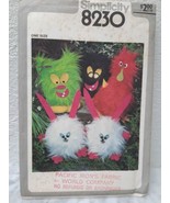 VTG 1977 Simplicity 8230 Toy Pattern Silly Funny Furry Characters Fuzzy ... - £19.51 GBP