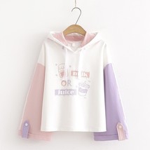 Harajuku Kawaii Teen Girl Hoodies Cute Cat  Graphic Women Sweetshirts Hooded Swe - £83.92 GBP