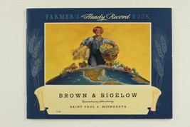 Vintage Paper Farmer&#39;s Handy Record Book Calendar 15-001 Brown &amp; Bigelow... - £13.97 GBP