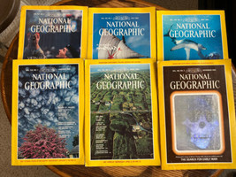 Lot of 6 Vintage National Geographic Magazine 1980s - £23.64 GBP