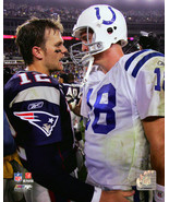 NFL Football Tom Brady NE Patriots &amp; Peyton Manning Indianapolis Colts P... - €15,34 EUR+