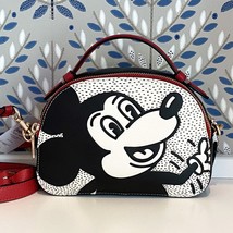 Coach Disney Mickey Mouse X Keith Haring Serena Satchel Chalk Leather C7234 - £298.25 GBP