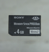 OEM Sony Memory Stick Pro Duo 4GB MagicGate Mark 2 Memory Card MS-MT4G T... - £7.43 GBP