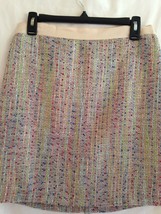 Willi Smith Women&#39;s Skirt Ivory Multi Colored Tweed Lined Skirt SIze 4 NWOT - $6.93