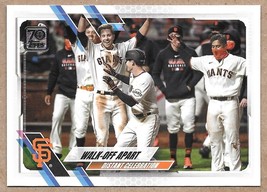 2021 Topps 70th Anniversary Celebration #258 Walk-Off Apart San Francisco Giants - £1.91 GBP