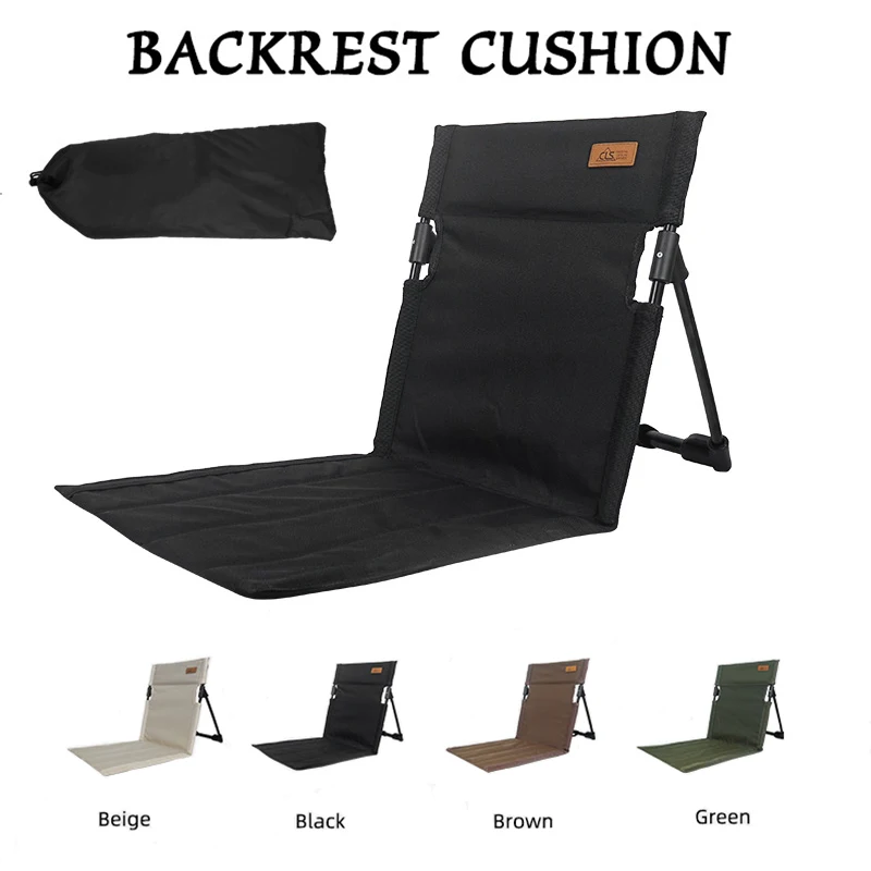 Outdoor Folding Camping Chair Backrest Cushion Seat Best Chair Stadium Seat - £30.92 GBP
