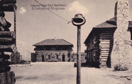 Fort Dearborn Interior Century Progress 1933 Chicago World&#39;s Fair Postcard D28 - £2.35 GBP