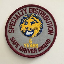 Specialty Distribution Safe Driver Award 6 Years Patch Embroidered Badge - £11.79 GBP
