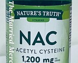 Nature&#39;s Truth NAC N-Acetyl Cysteine 1200 mg Free Form 60 capsules 6/202... - $11.88