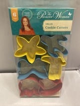 Pioneer Women Cookie Cutters 6-Piece Boot Flower Cactus Butterfly Tulip Hat - £7.86 GBP
