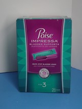 Poise Impressa Bladder Supports 21 Count Size 3 Dated 10/2025 New (P) - £42.03 GBP