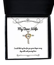 Special Wife Gifts, I Wish That My Love for You Grew Deeper Every Day wi... - £39.52 GBP