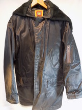 Waterproof Antler Uniform Jacket Size Medium Thick Heavy Winter Coat Zipper Hood - £26.24 GBP