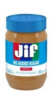 Jif No Added Sugar Creamy Peanut Butter 33.5 Ounces - £10.06 GBP