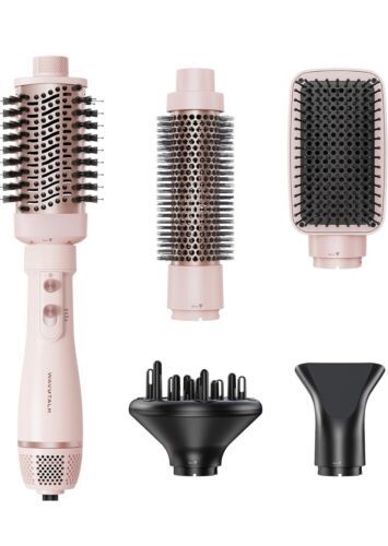 Wavytalk Professional Hot Air Hair Brush And Dryer 5 In 1 Kit, Pink *NEW* - $39.59