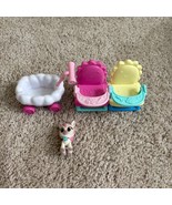 Disney Jr. TOTS Playset Wagon, Twin High Chair and Fuzzy Pony Lot Preten... - $245.02 MXN