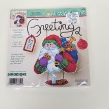Dimensions Wire Welcome Santa&#39;s Snack Greeting Counted Cross Stitch Kit #8654 - £11.87 GBP