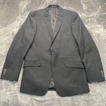 Kenneth Cole Reaction Mens Blazer Sport Coat Black Stripped Size 40L - $16.30