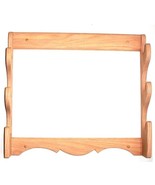 Oak Wall Gun Rack 3 Place Rifle Shotgun Display - Unfinished Wood - $650.93 MXN
