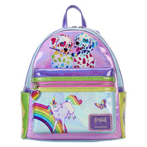 Lisa Frank Holographic Glitter Color Block Mini Backpack - $127.96