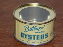 Vintage Billups’ Brand Oysters ½ Pint Empty Tin - €37,89 EUR