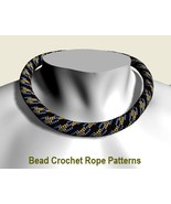 Bead Crochet Rope patterns &quot;Chain links&quot; Necklace and Bracelet. PDF file - $2.71 CAD