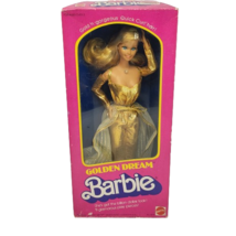 Vintage 1980 Golden Dream Barbie Doll # 1874 In Original Box Mattel Superstar - £143.00 GBP