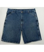 Old Mill Men&#39;s Carpenter Blue Distressed Denim Shorts High-Rise Size 42&quot;... - £8.93 GBP