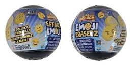 Orb Arcade Emoji Eraserz Lot of 2 Sealed Blind Capsules NEW - £4.28 GBP
