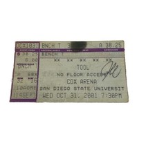 October 31, 2001 Tool/Tricky SDSU Arena Ticket Stub - $15.00