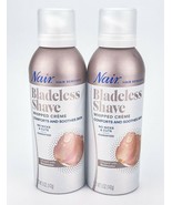 Nair Hair Remover Bladeless Shave Whipped Creme 5 Oz Rosewater Lot Of 2  - $26.38 CAD
