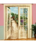 2-Panels Window Curtains Louise Hamil English Garden 2006 Vintage Design - £34.30 GBP