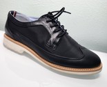 Tommy Hilfiger Dress Shoes Womens Sz7.5 Ivah Black Wingtip Oxford Lace L... - £29.32 GBP