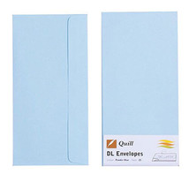 Quill Envelope 25pk 80gsm (DL) - Powder Blue - $34.54