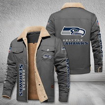 mens Arctic Camo Seahawks  Salute Service Seattle youth beige Cotton Jacket - $88.00