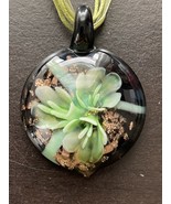 Ladies Murano Glass Pendant with Lace Necklace.  - £12.01 GBP