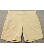 Fabletics Chino Shorts Mens Tan Polyester Slash Pockets Low Waist Comfor... - $27.73 CAD