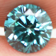 Round Shape Diamond Fancy Blue Color VS1 Certified Natural Enhanced 0.81 Carat - £701.60 GBP